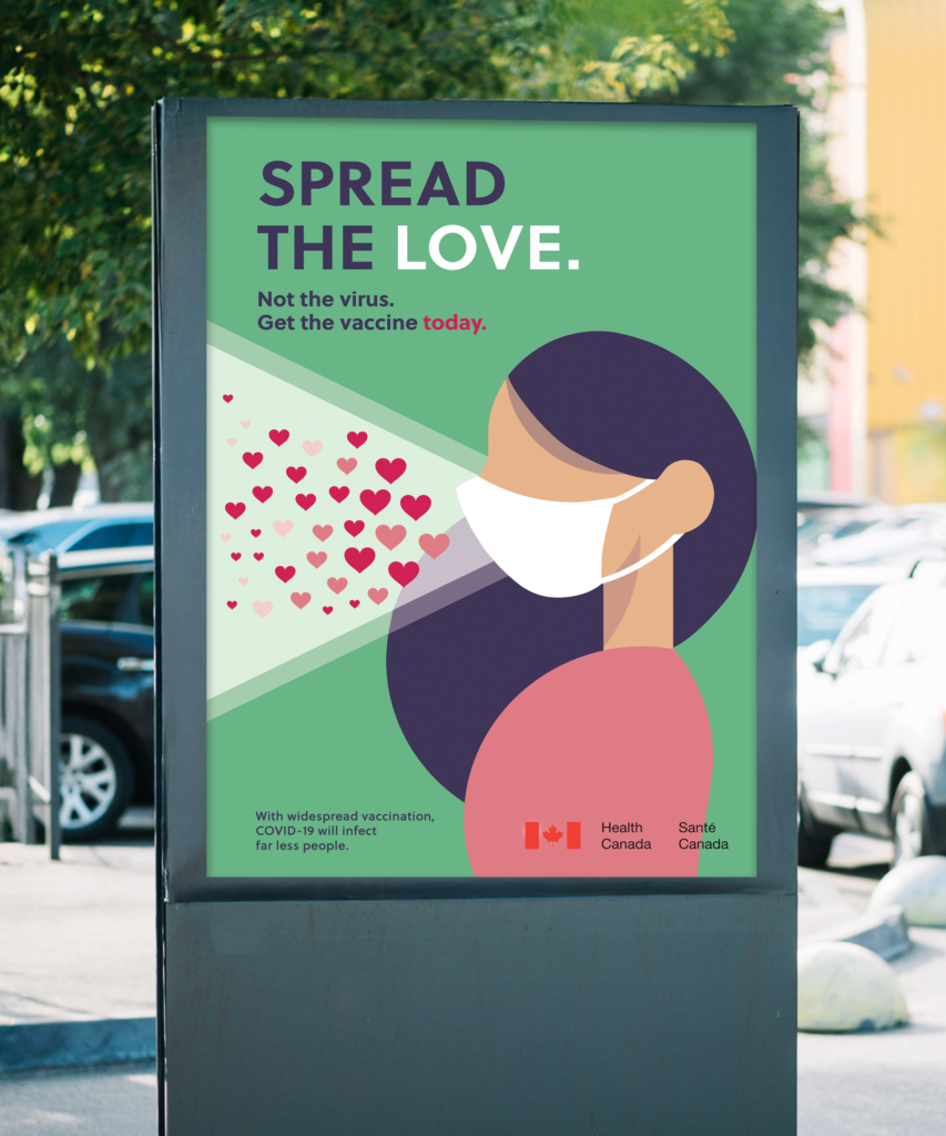 Spread the Love ad in city