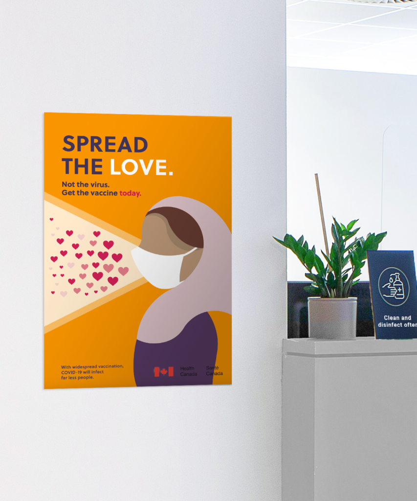 Spread the Love ad indoor