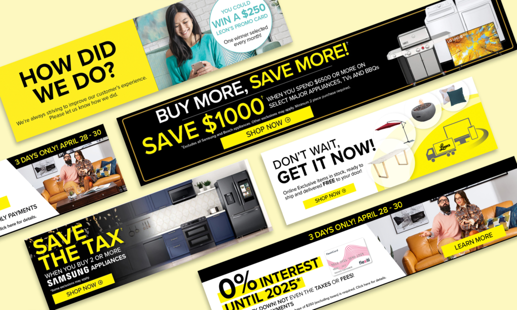 Leon's web banners
